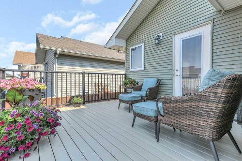212 Cedar Square, Blackfalds, AB - Outdoor With Deck Patio Veranda With Exterior