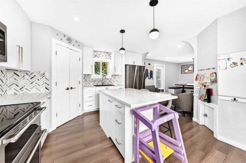 3313 42A Avenue Close, Red Deer, AB - Indoor Photo Showing Kitchen With Upgraded Kitchen