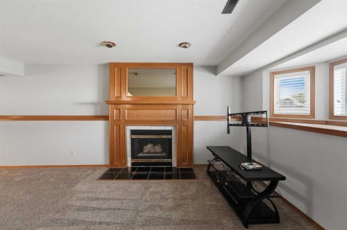 90 Duncan Crescent, Red Deer, AB - Indoor With Fireplace