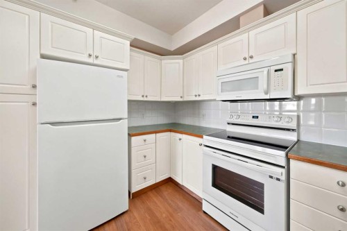 412-4512 52 Avenue, Red Deer, AB - Indoor Photo Showing Kitchen