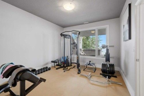 85 Grand Ave, Norglenwold, AB - Indoor Photo Showing Gym Room