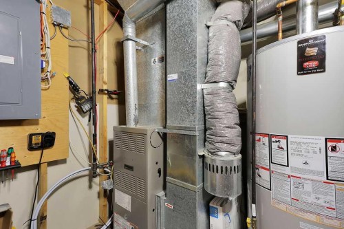 39 Terrace Heights Drive, Lacombe, AB - Indoor Photo Showing Basement