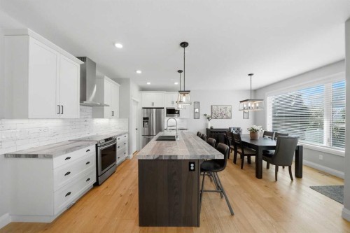 110 Longmire Close, Red Deer, AB - Indoor Photo Showing Kitchen With Double Sink With Upgraded Kitchen