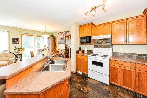 4009 69A Street Close, Camrose, AB - Indoor Photo Showing Kitchen With Double Sink
