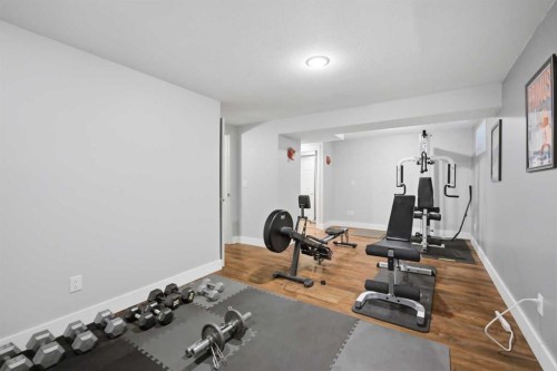 40102 Highway 815, Rural Lacombe County, AB - Indoor Photo Showing Gym Room
