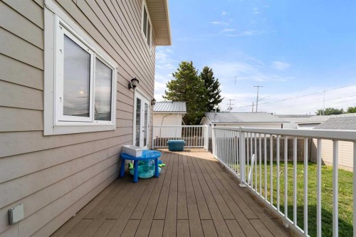 5020A 49 Street, Killam, AB - Outdoor With Deck Patio Veranda With Exterior
