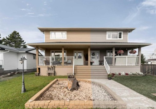 5020A 49 Street, Killam, AB - Outdoor With Deck Patio Veranda