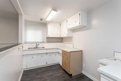12 Valley Crescent, Lacombe, AB - Indoor Photo Showing Kitchen With Double Sink