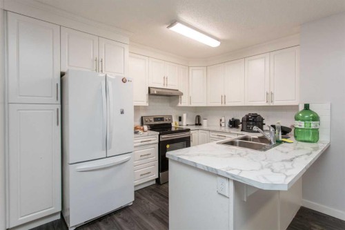 12 Valley Crescent, Lacombe, AB - Indoor Photo Showing Kitchen With Double Sink