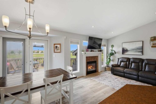 70 Rozier Close, Sylvan Lake, AB - Indoor With Fireplace