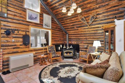 54051 Township Road 351A, Rural Clearwater County, AB - Indoor With Fireplace