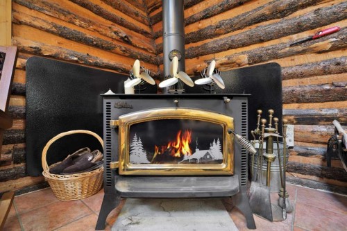 54051 Township Road 351A, Rural Clearwater County, AB - Indoor With Fireplace