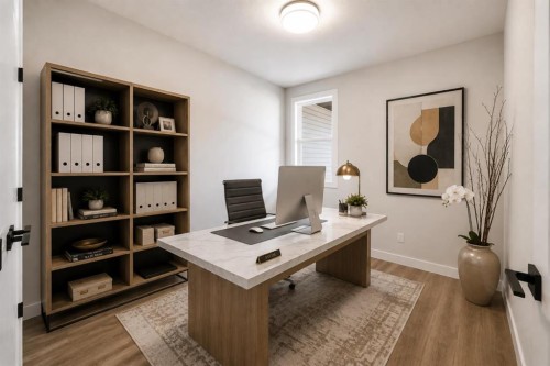 20 Toye Street, Red Deer, AB - Indoor Photo Showing Office