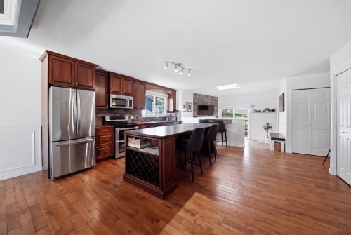 57 Page Avenue, Red Deer, AB - Indoor Photo Showing Kitchen With Stainless Steel Kitchen