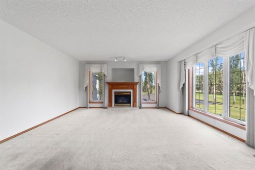 3806 50 Street, Camrose, AB - Indoor With Fireplace