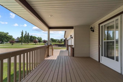3806 50 Street, Camrose, AB - Outdoor With Deck Patio Veranda With Exterior
