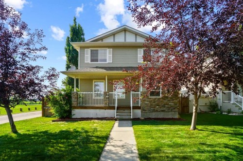 2502 Valleyview Drive, Camrose, AB - Outdoor With Deck Patio Veranda With Facade