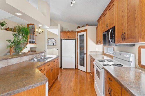 5408 59 Street, Camrose, AB - Indoor Photo Showing Kitchen With Double Sink