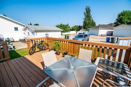 78 Duston Street, Red Deer, AB - Outdoor With Deck Patio Veranda With Exterior