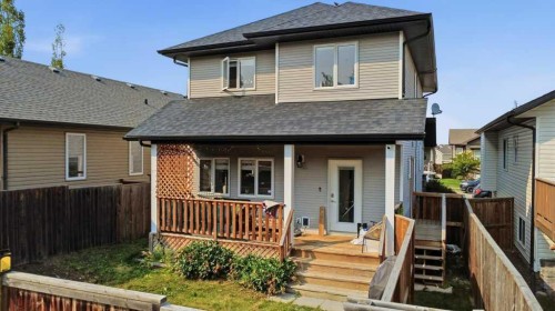 21 Regatta Way, Sylvan Lake, AB - Outdoor With Deck Patio Veranda With Exterior