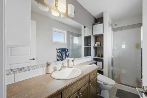 21 Regatta Way, Sylvan Lake, AB - Indoor Photo Showing Bathroom