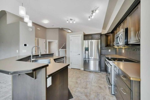 139 Garrison Circle, Red Deer, AB - Indoor Photo Showing Kitchen With Stainless Steel Kitchen With Upgraded Kitchen