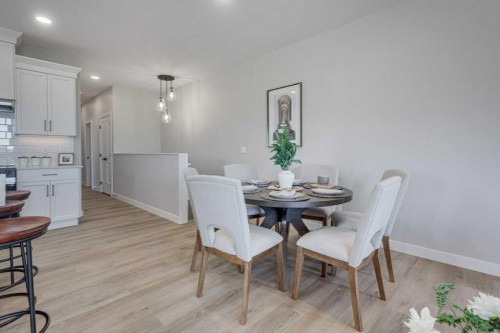 83 Gray Close, Sylvan Lake, AB - Indoor Photo Showing Dining Room