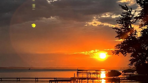 83 Gray Close, Sylvan Lake, AB - Outdoor With Body Of Water With View