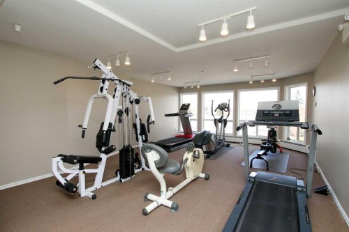409-6118 53 Avenue, Red Deer, AB - Indoor Photo Showing Gym Room