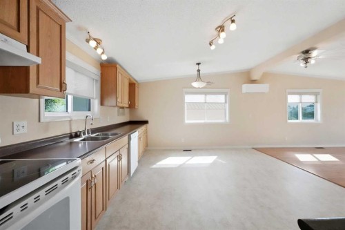 4591 Eastview Crescent, Rimbey, AB - Indoor Photo Showing Kitchen With Double Sink