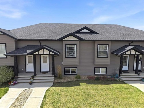 161 Crimson Court, Blackfalds, AB - Outdoor With Facade
