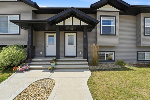 161 Crimson Court, Blackfalds, AB - Outdoor With Facade