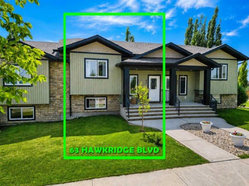 63 Hawkridge Boulevard, Penhold, AB - Outdoor With Facade