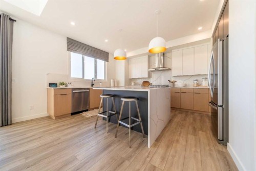 468 Northern Lights Place, Langdon, AB - Indoor Photo Showing Kitchen With Stainless Steel Kitchen With Upgraded Kitchen