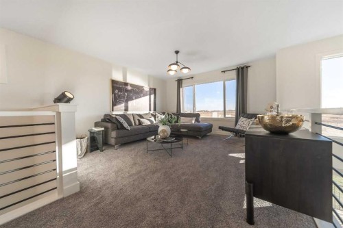 468 Northern Lights Place, Langdon, AB - Indoor Photo Showing Living Room