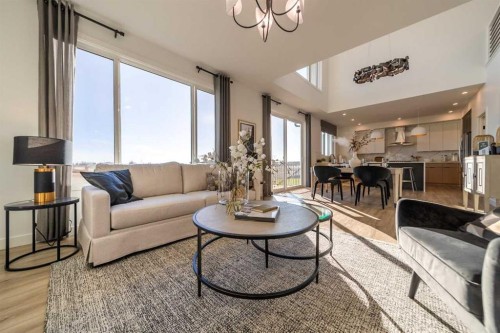 468 Northern Lights Place, Langdon, AB - Indoor Photo Showing Living Room