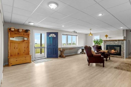 36408 Range Road 271, Rural Red Deer County, AB - Indoor With Fireplace