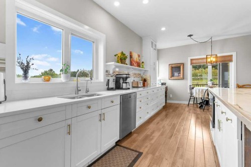 36408 Range Road 271, Rural Red Deer County, AB - Indoor Photo Showing Kitchen With Double Sink