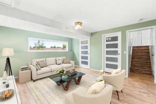 45 Northstar Drive, Lacombe, AB - Indoor Photo Showing Living Room