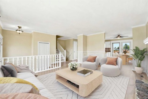 45 Northstar Drive, Lacombe, AB - Indoor Photo Showing Living Room