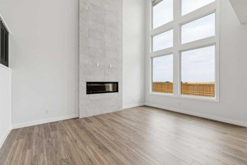 412 Bridgeport Glen, Chestermere, AB - Indoor With Fireplace