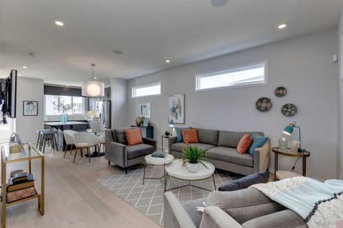 259 Chelsea Road, Chestermere, AB - Indoor Photo Showing Living Room