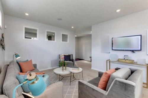 259 Chelsea Road, Chestermere, AB - Indoor Photo Showing Living Room