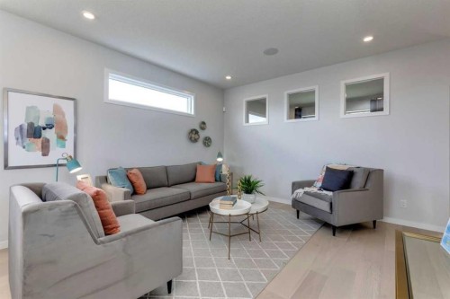 259 Chelsea Road, Chestermere, AB - Indoor Photo Showing Living Room