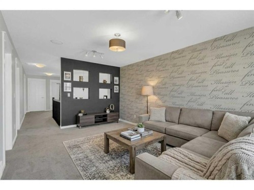 25 Lazaro Close, Red Deer, AB - Indoor Photo Showing Living Room