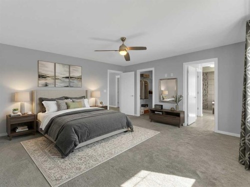 25 Lazaro Close, Red Deer, AB - Indoor Photo Showing Bedroom