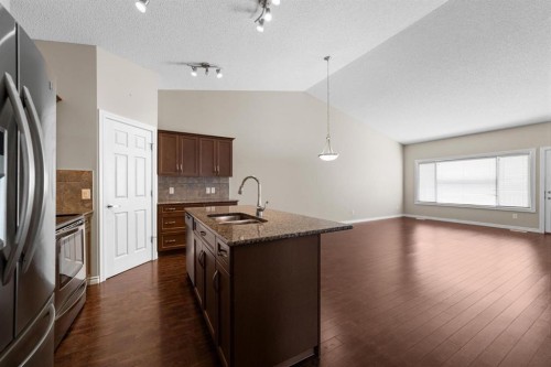 12-5021 34 Avenue, Camrose, AB - Indoor Photo Showing Kitchen With Double Sink With Upgraded Kitchen