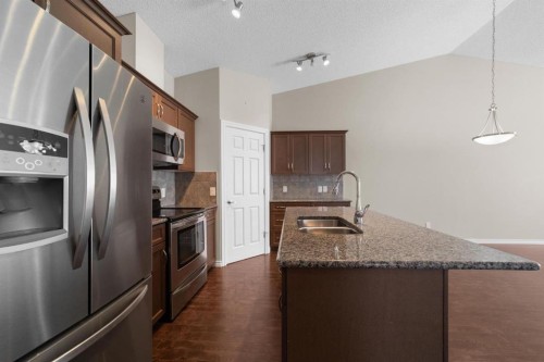 12-5021 34 Avenue, Camrose, AB - Indoor Photo Showing Kitchen With Double Sink