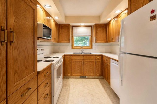 28 Dale Close, Red Deer, AB - Indoor Photo Showing Kitchen With Double Sink