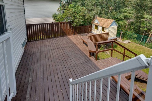 42 Westglen Boulevard, Blackfalds, AB - Outdoor With Deck Patio Veranda With Exterior